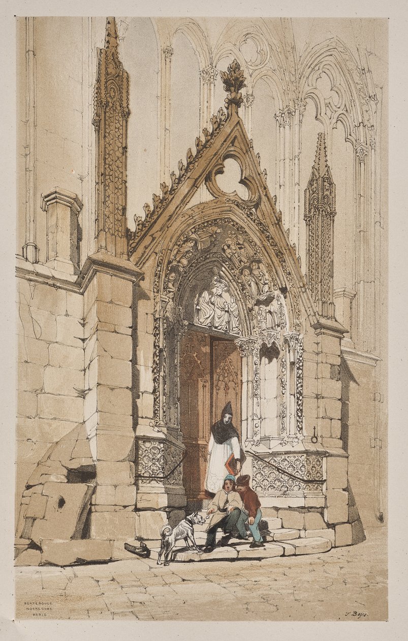 Malerische Architektur in Paris, Gent, Antwerpen, Rouen: Porte Rouge ...