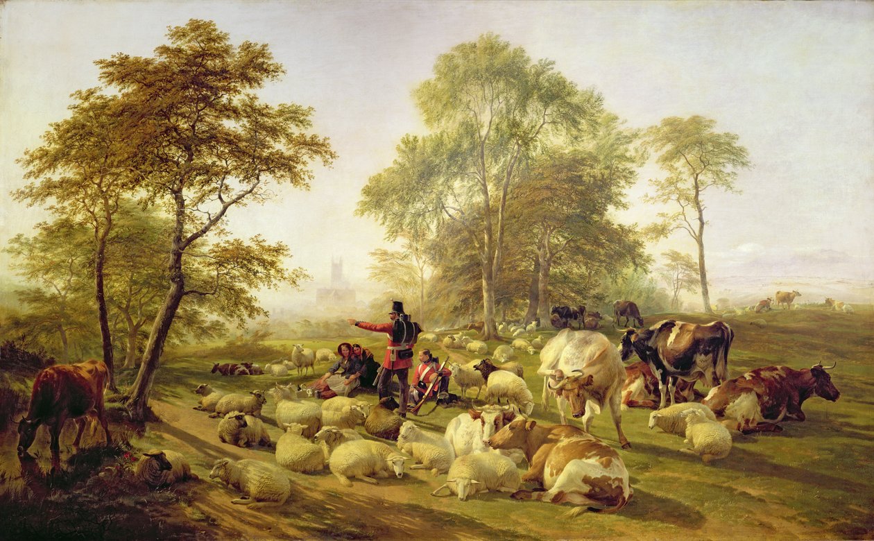Canterbury Meadows by Thomas Sidney Cooper