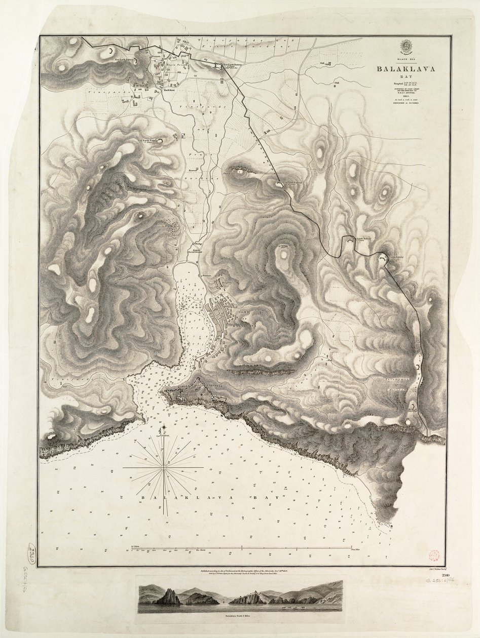 Balaklava Bay, Black Sea, Surveyed by Commander Spratt of HMSV 