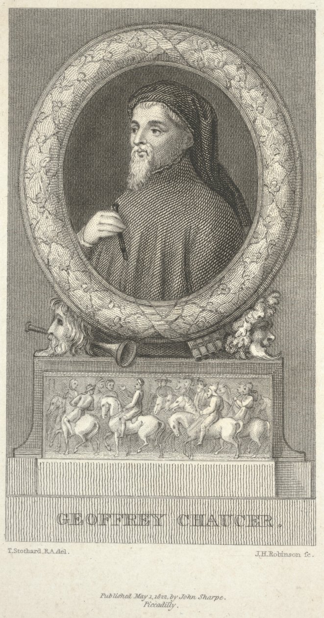 Geoffrey Chaucer by Thomas Stothard