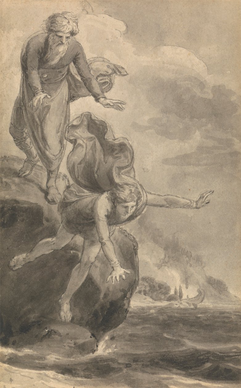 One of Six Illustrations to Fenelon