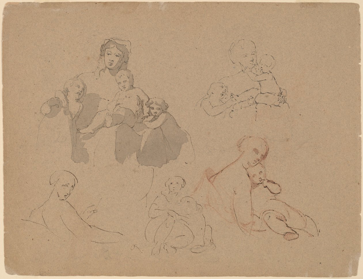 Studies: Major Thomas Biddle and Thomas Wilcocks Sully by Thomas Sully