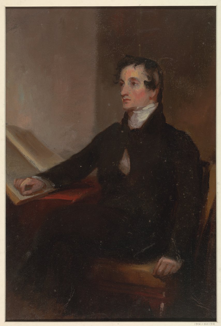 Study for "The Reverend Thomas Stockton," San Francisco Museum of Fine Arts, San Francisco, CA by Thomas Sully