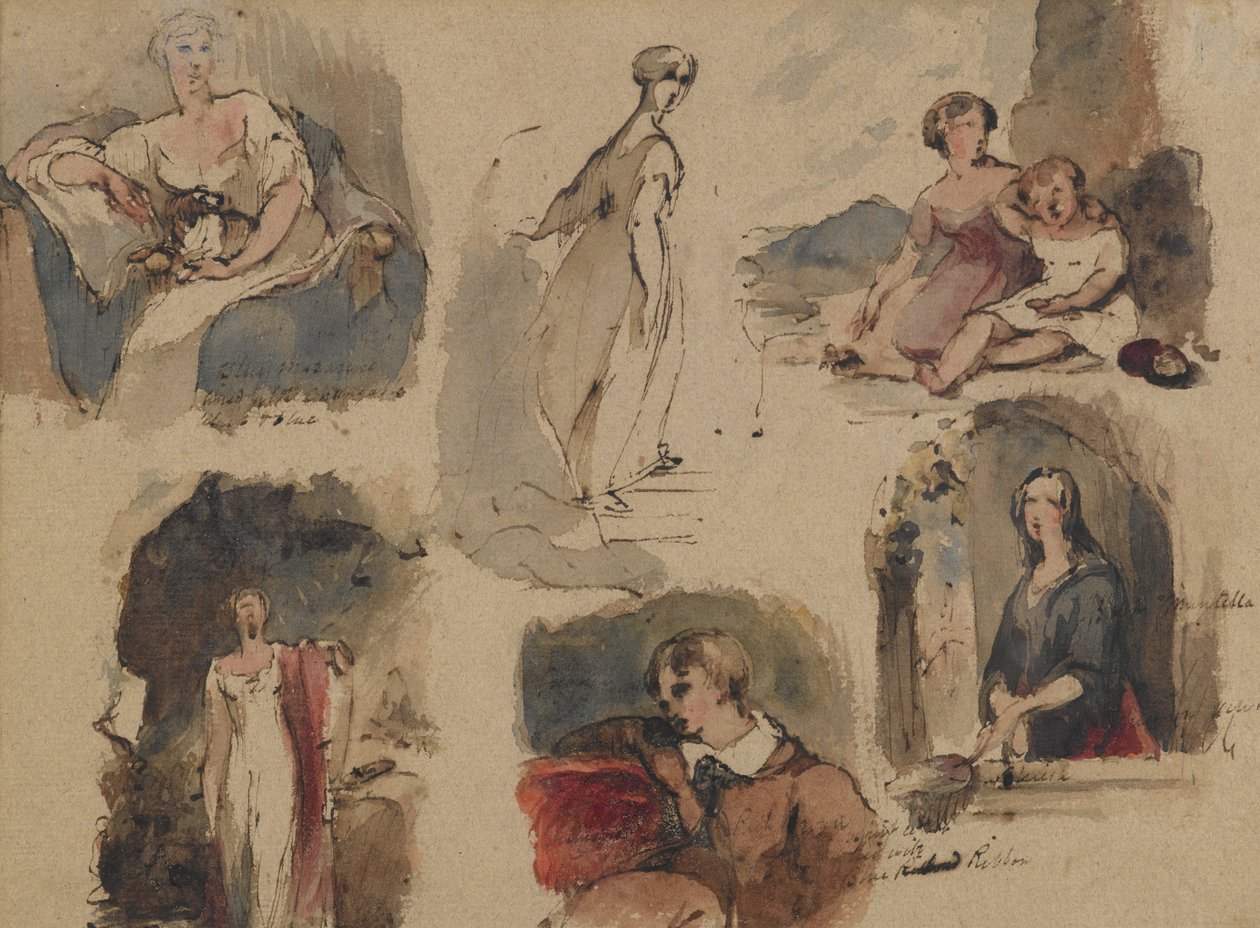 [Untitled] (Six Figure Studies) by Thomas Sully