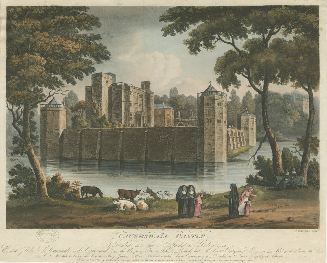 Caverswall Castle by Thomas Sutherland
