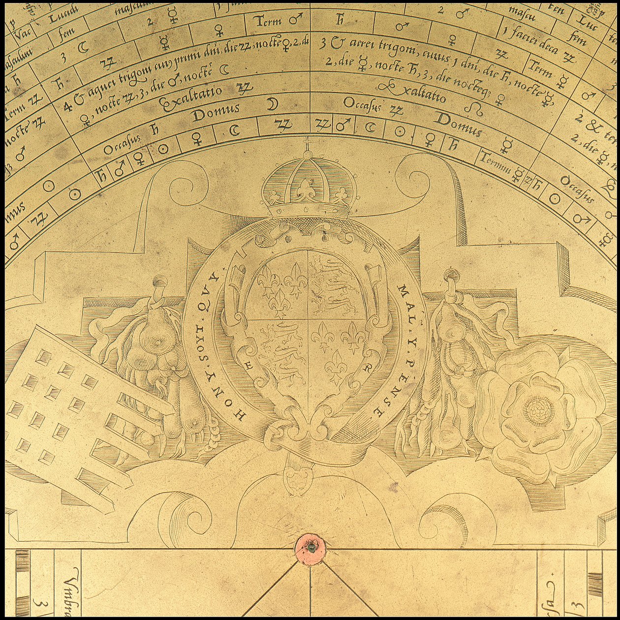 Astrolabe (detail) by Thomas & Sutton Henry (c.1624 65) Gemini