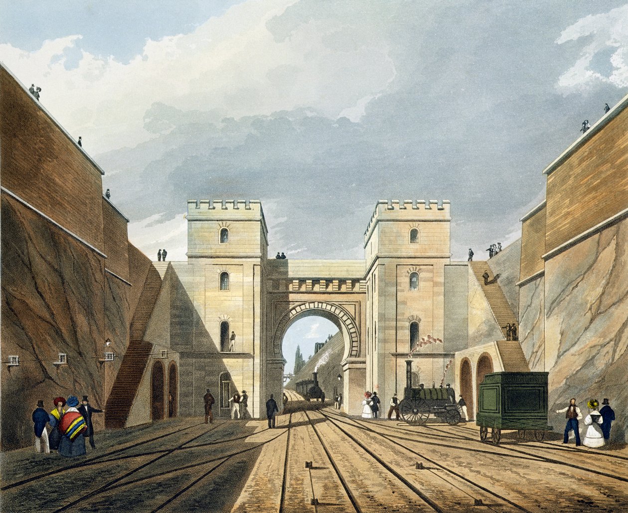 Moorish Arch, Looking from the Tunnel by Thomas Talbot Bury