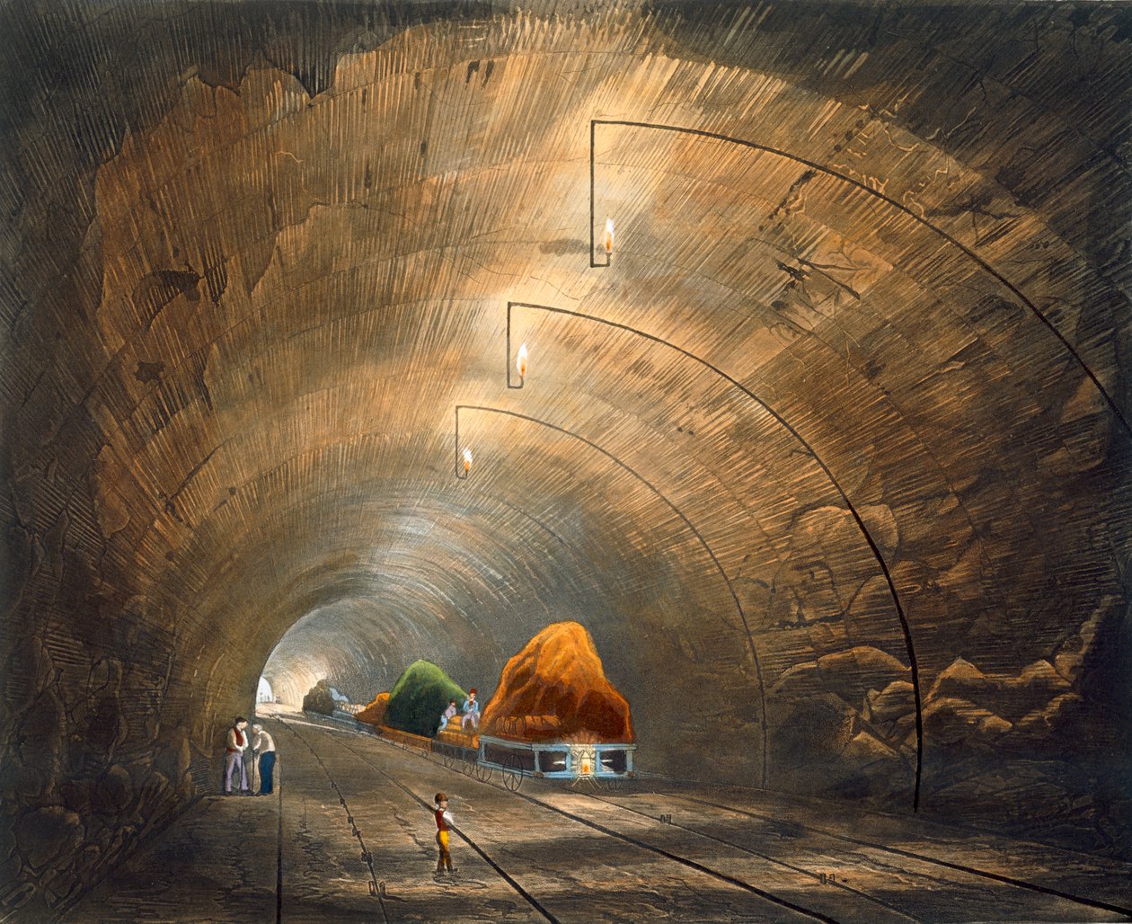 The Tunnel, Liverpool and Manchester Railway by Thomas Talbot Bury