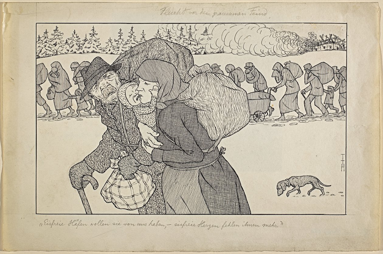 Flight from the Cruel Enemy by Thomas Theodor Heine