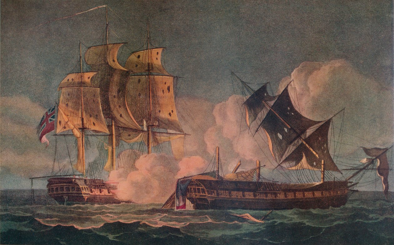 Capture of the Forte by Thomas Whitcombe
