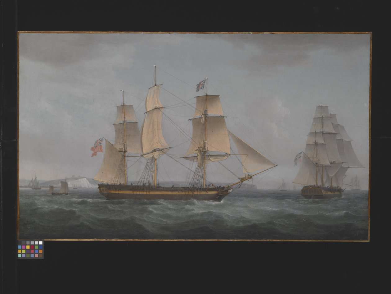 Off the Dover Coast by Thomas Whitcombe