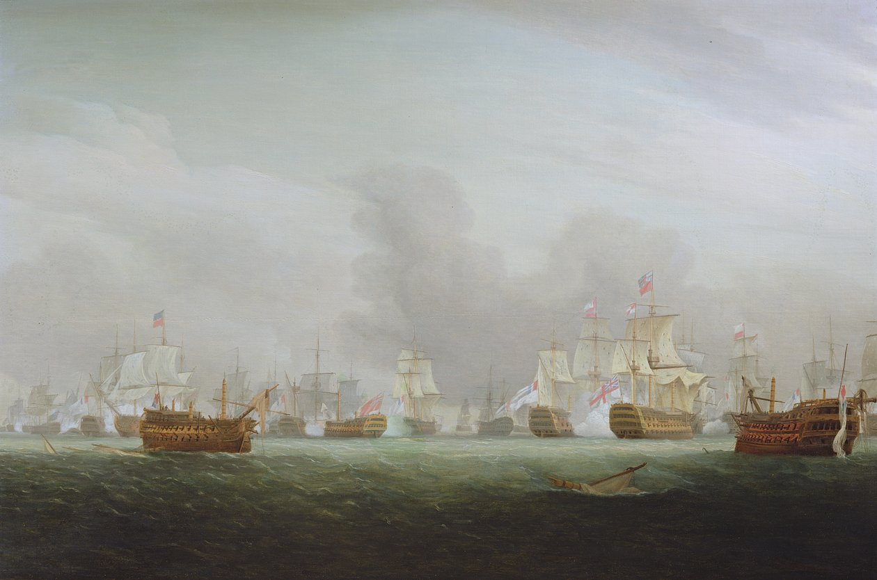 The Battle of the Glorious First of June by Thomas Whitcombe