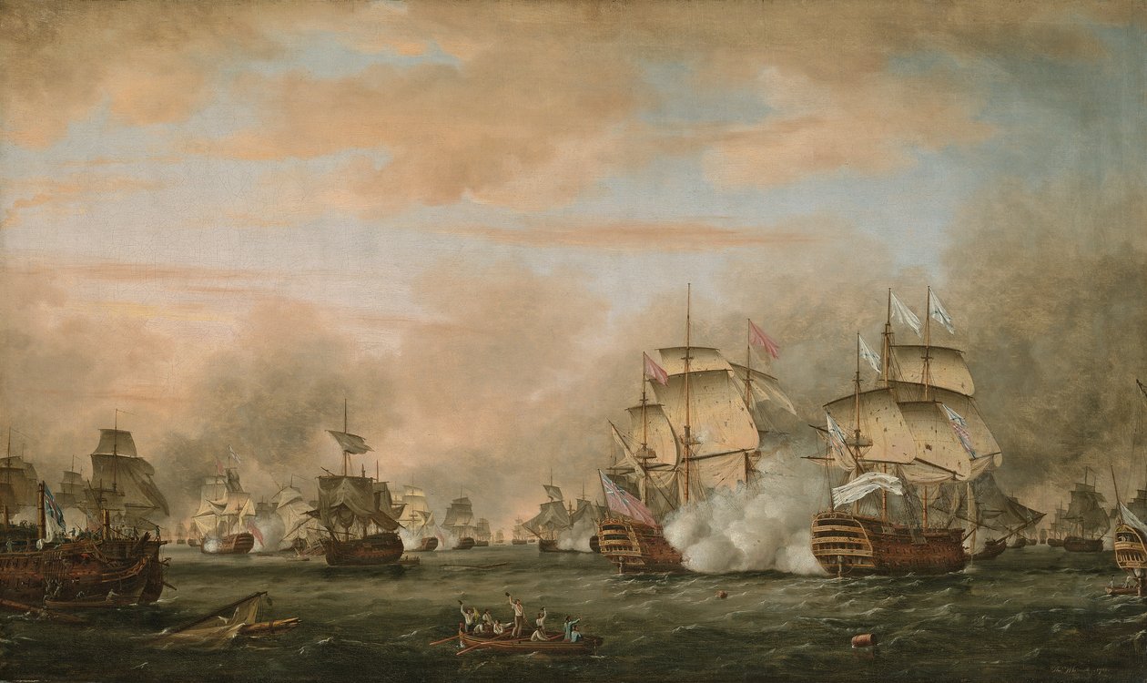 The Battle of the Saintes, 9-12 April 1782 by Thomas Whitcombe