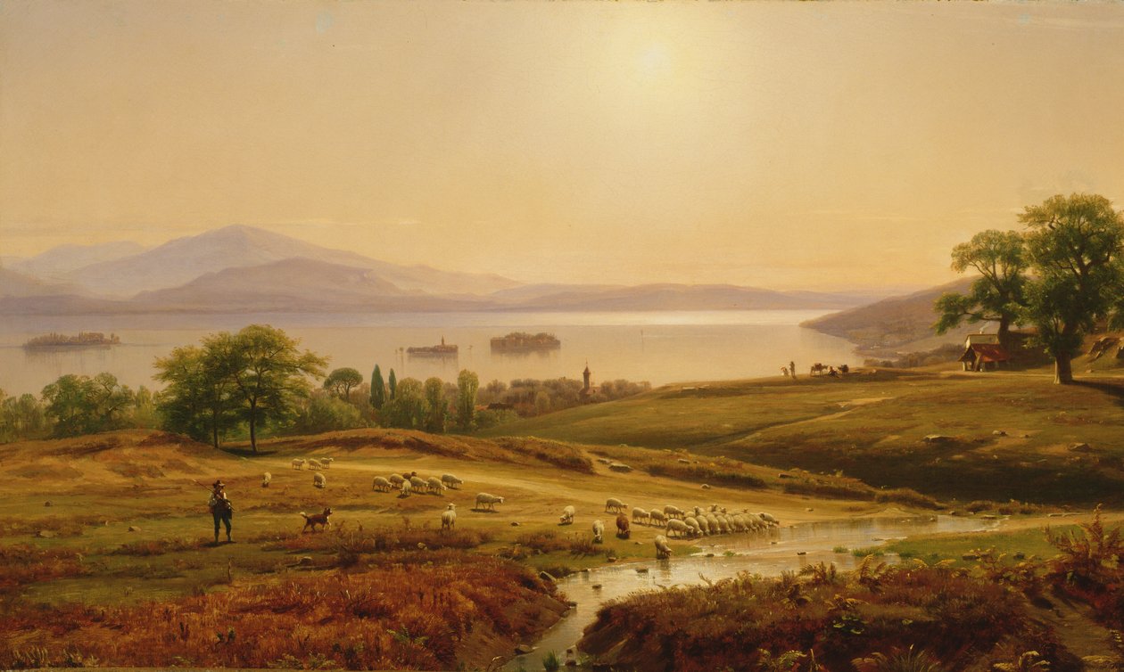 Morning on Lago Maggiore by Thomas Worthington Whittredge