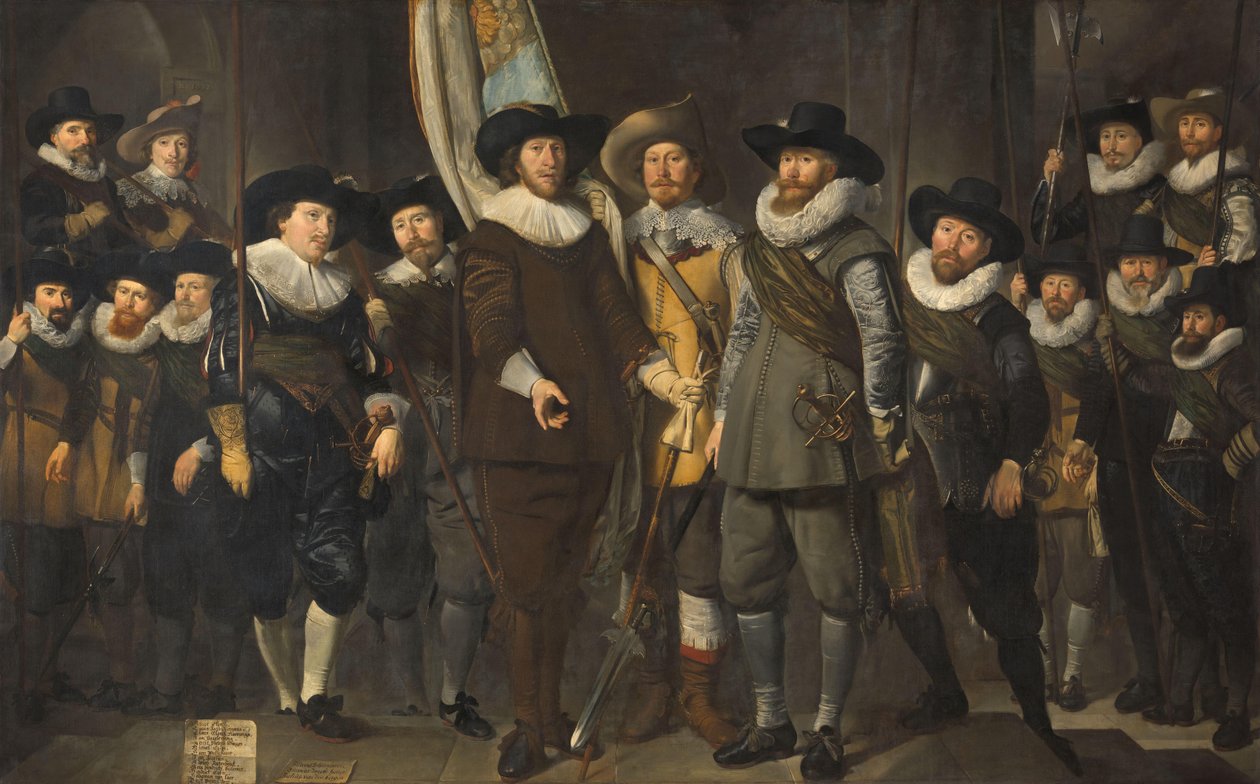 Officers and Other Civic Guardsmen of the IIIrd District of Amsterdam, under the Command of Captain Allaert Cloeck and Lieutenant Lucas Jacobsz Rotgans by Thomas de Keyser