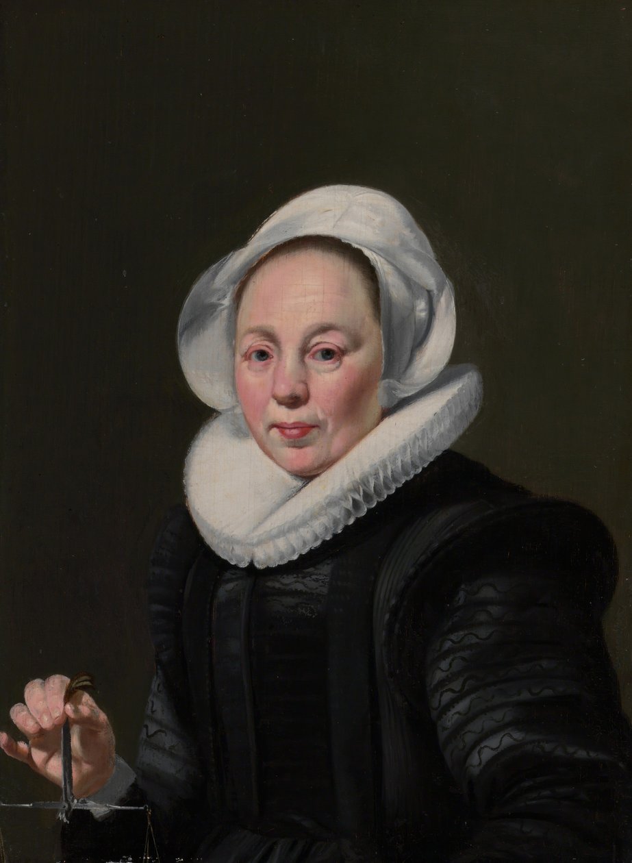 Portrait of a Woman with a Balance by Thomas de Keyser