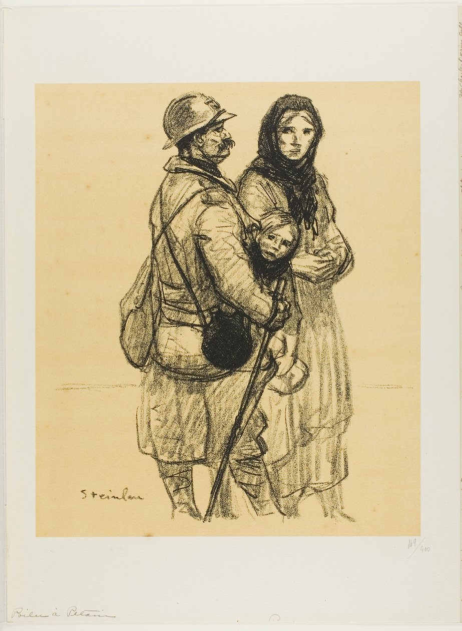 A Soldier for Pétain by Théophile Alexandre Pierre Steinlen