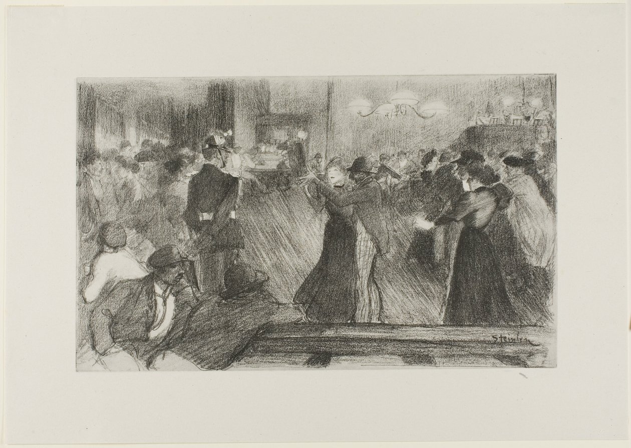 Dance Hall by Théophile Alexandre Pierre Steinlen