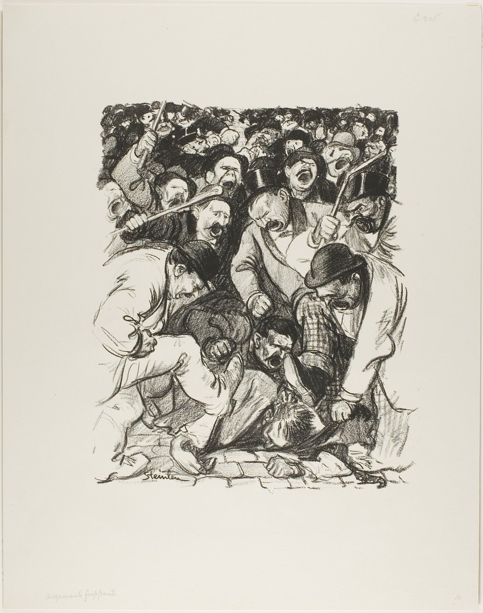 Striking Arguments by Théophile Alexandre Pierre Steinlen