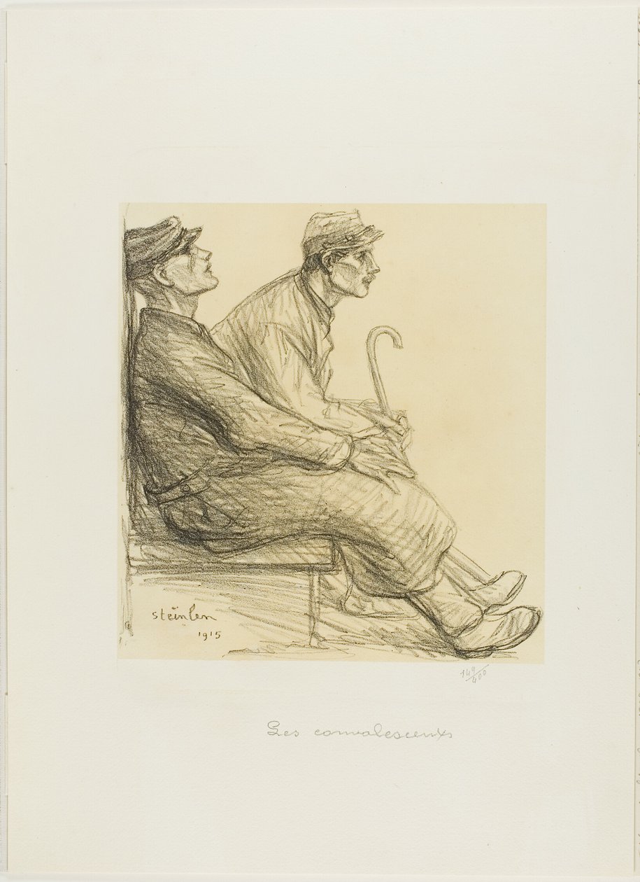 The Convalescents, Plate Two from Actualités by Théophile Alexandre Pierre Steinlen