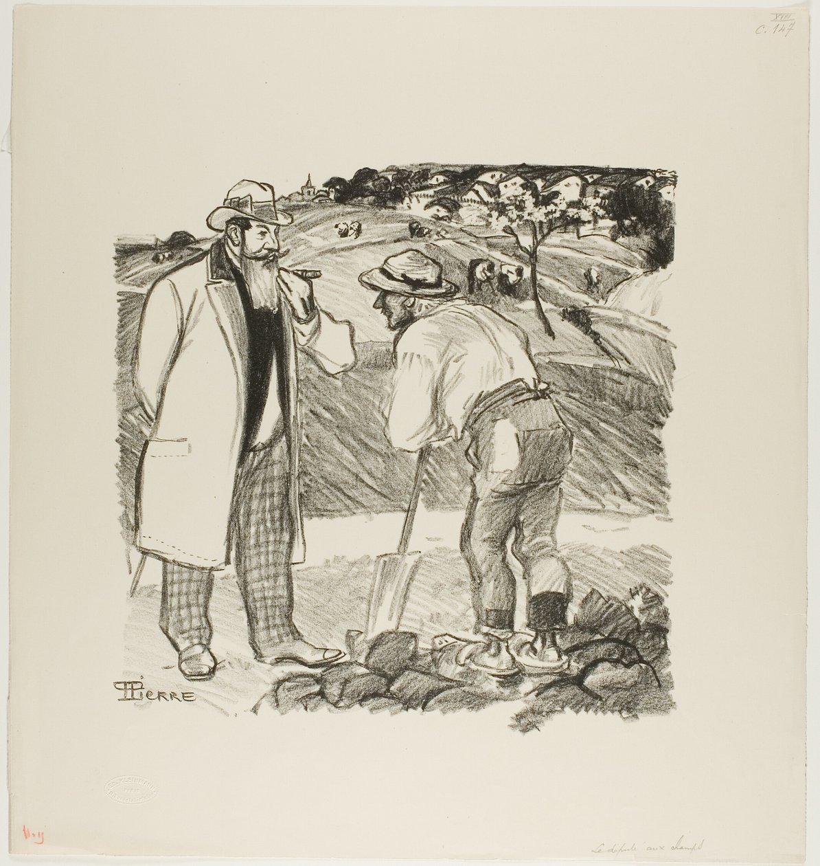 The Field Inspector by Théophile Alexandre Pierre Steinlen