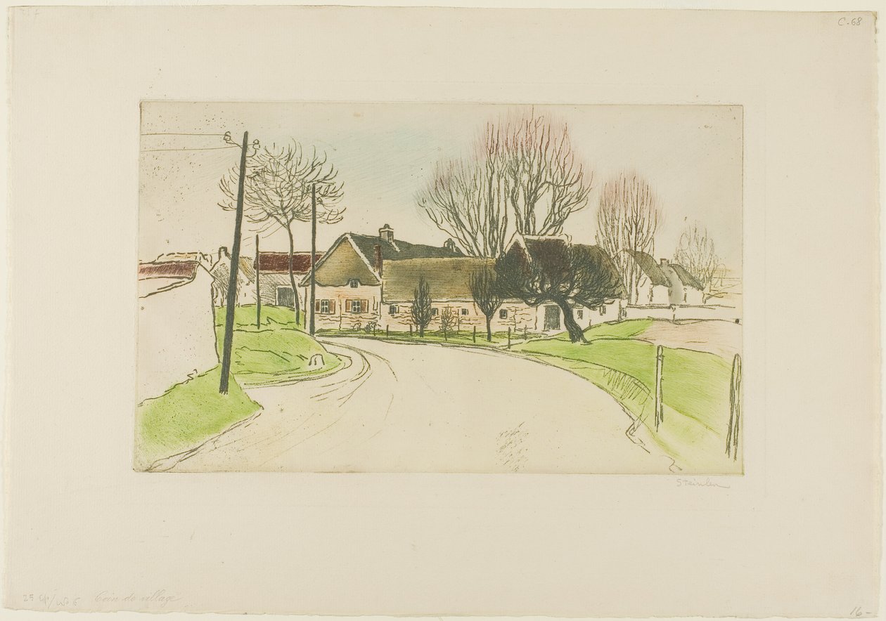 The House on the Edge of the Village by Théophile Alexandre Pierre Steinlen