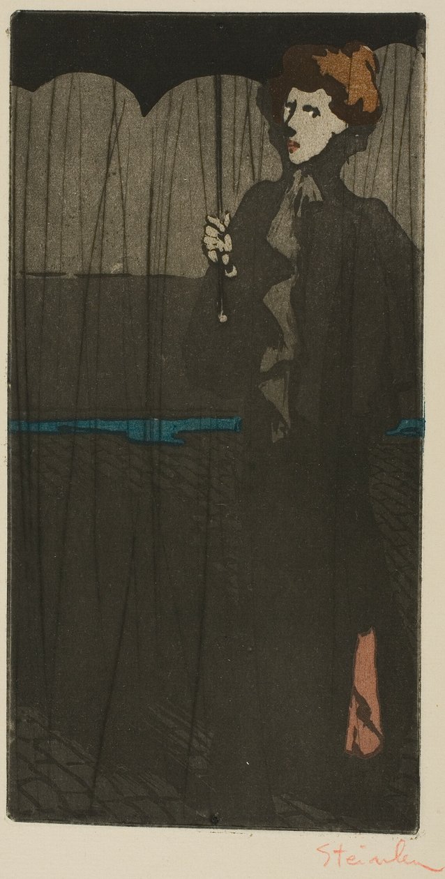 The Shower by Théophile Alexandre Pierre Steinlen