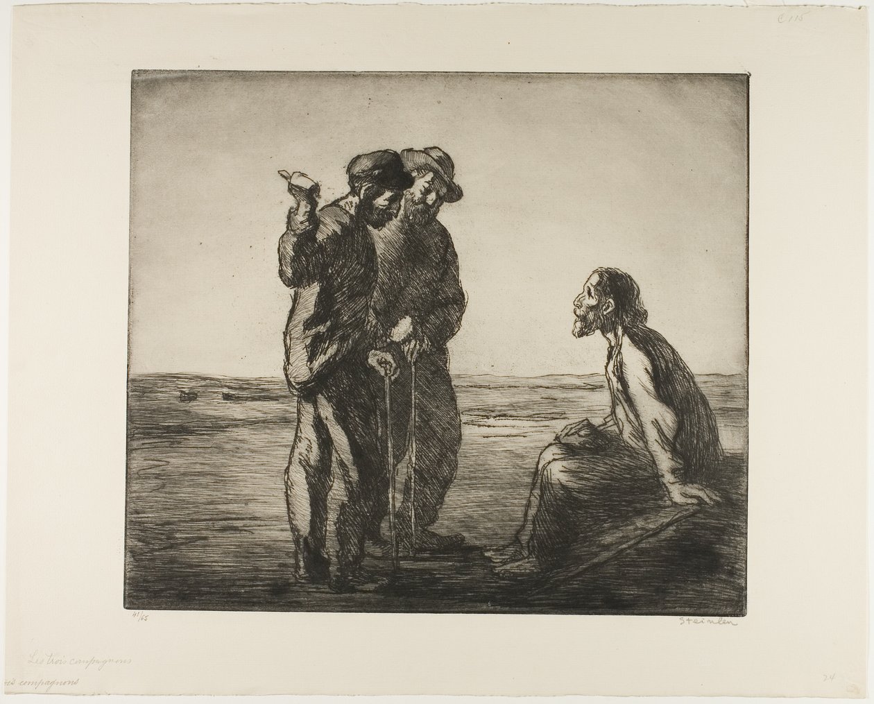 The Three Companions by Théophile Alexandre Pierre Steinlen