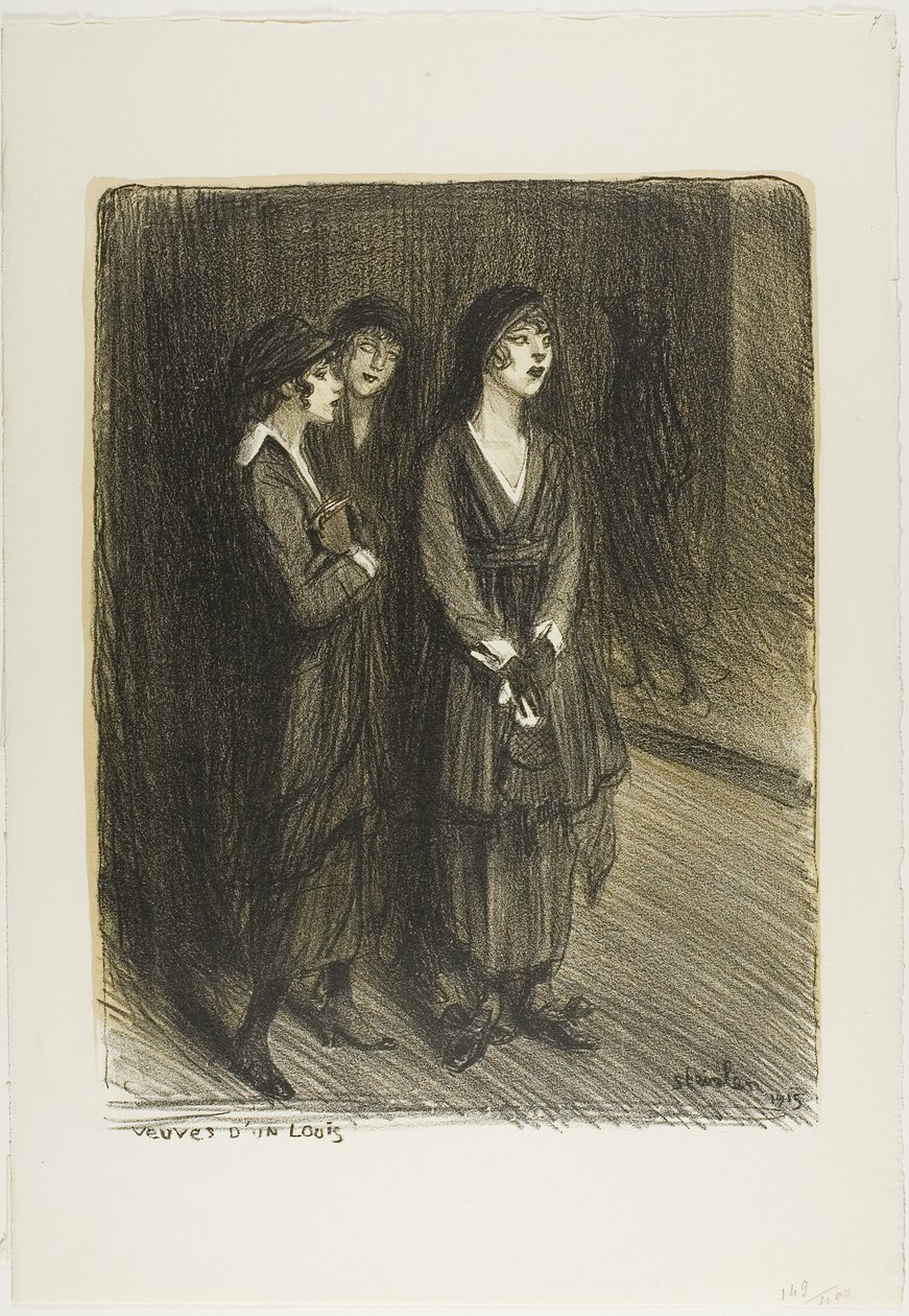 Widows of a Louis, plate seven from Current Events by Théophile Alexandre Pierre Steinlen