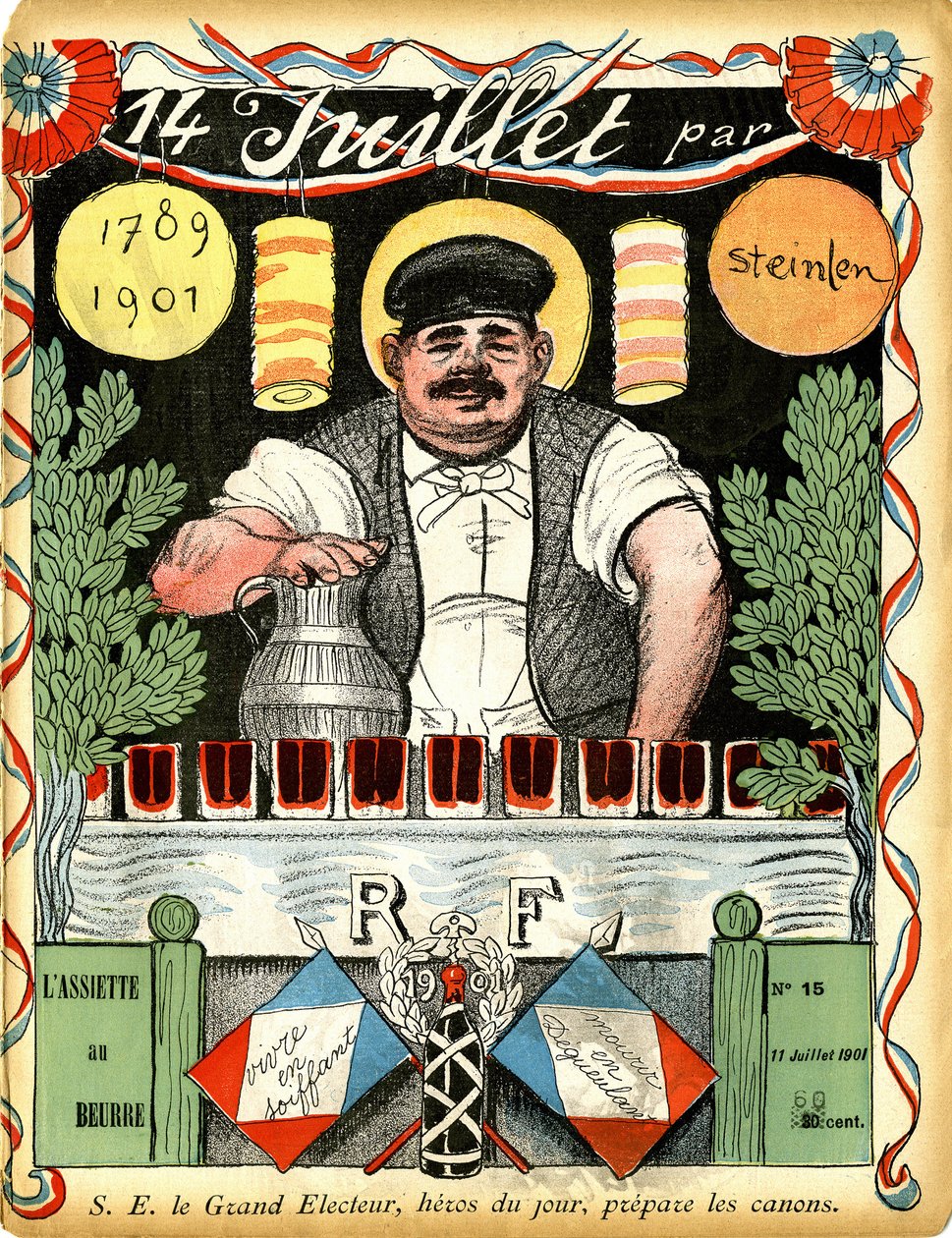 14 July 1789 - 1901 - drawing by Theophile Alexandre Steinlen by Théophile Alexandre Steinlen