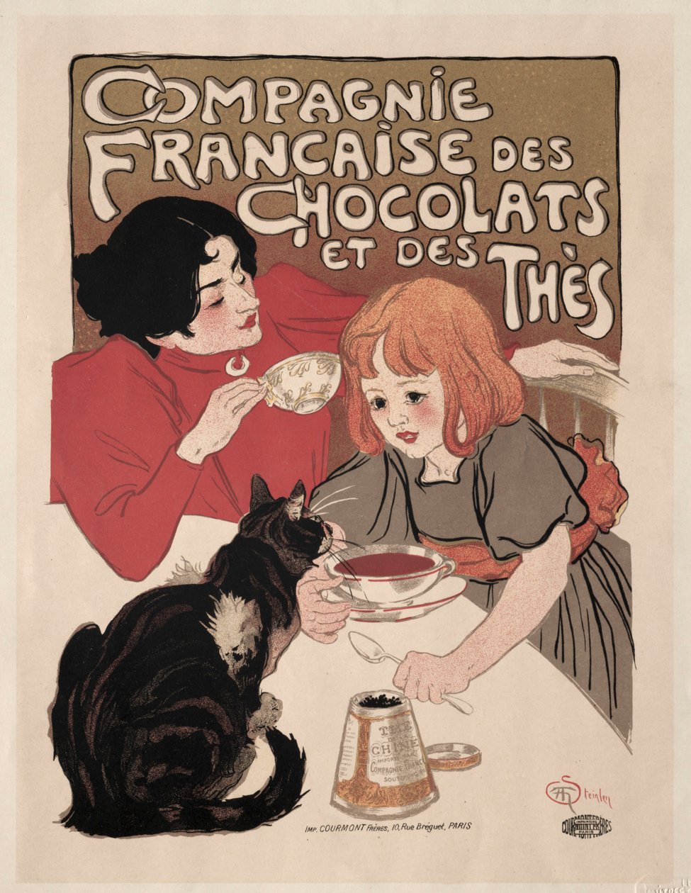 French Company of Chocolate and Teas by Théophile Alexandre Steinlen