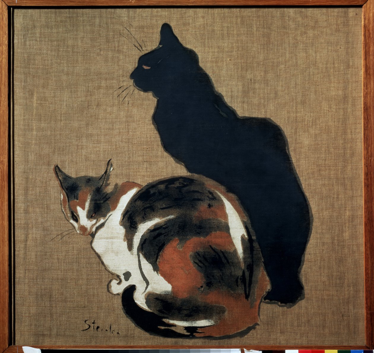 Two Cats by Théophile Alexandre Steinlen