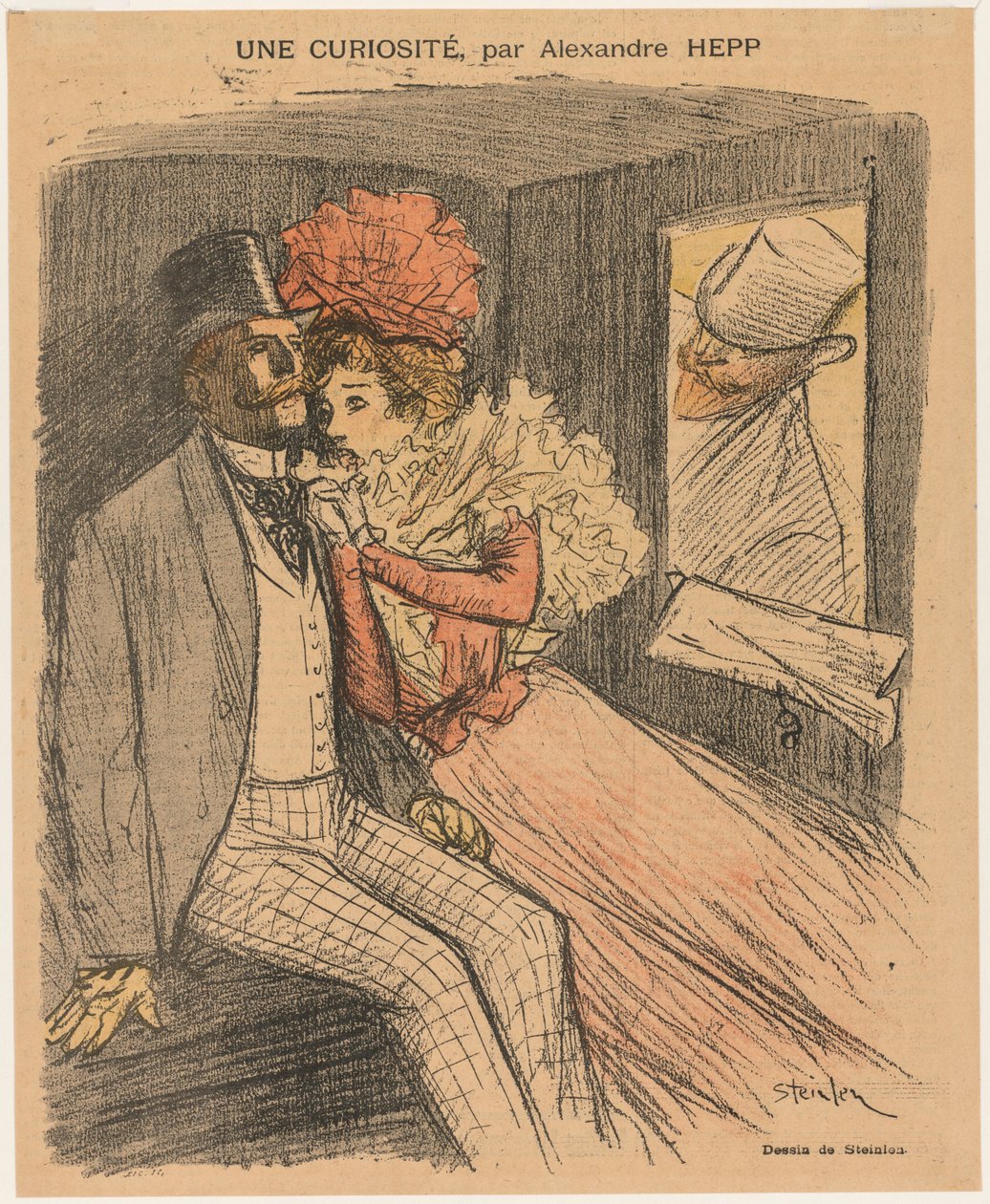 Gil Blas Illustré: A Curiosity, by Alexandre Hepp by Théophile Alexandre Steinlen