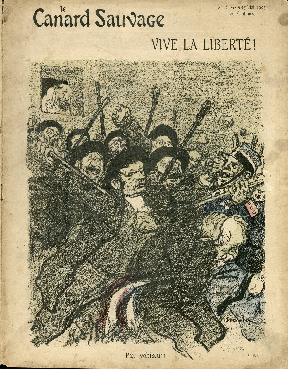 Illustration by Steinlen for the Cover of The Wild Duck by Théophile Alexandre Steinlen