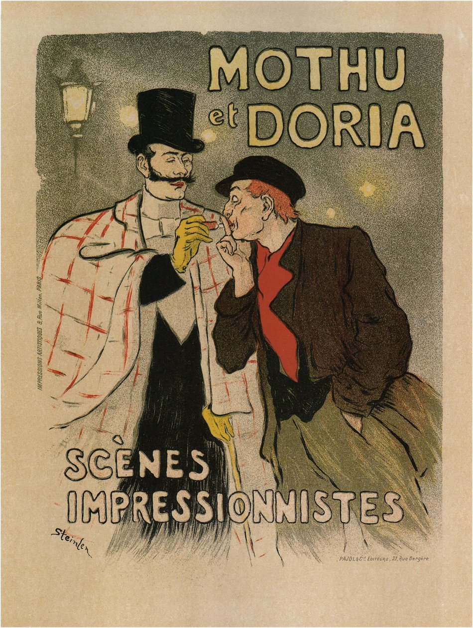 Mothu and Doria. Impressionist Scenes by Théophile Alexandre Steinlen