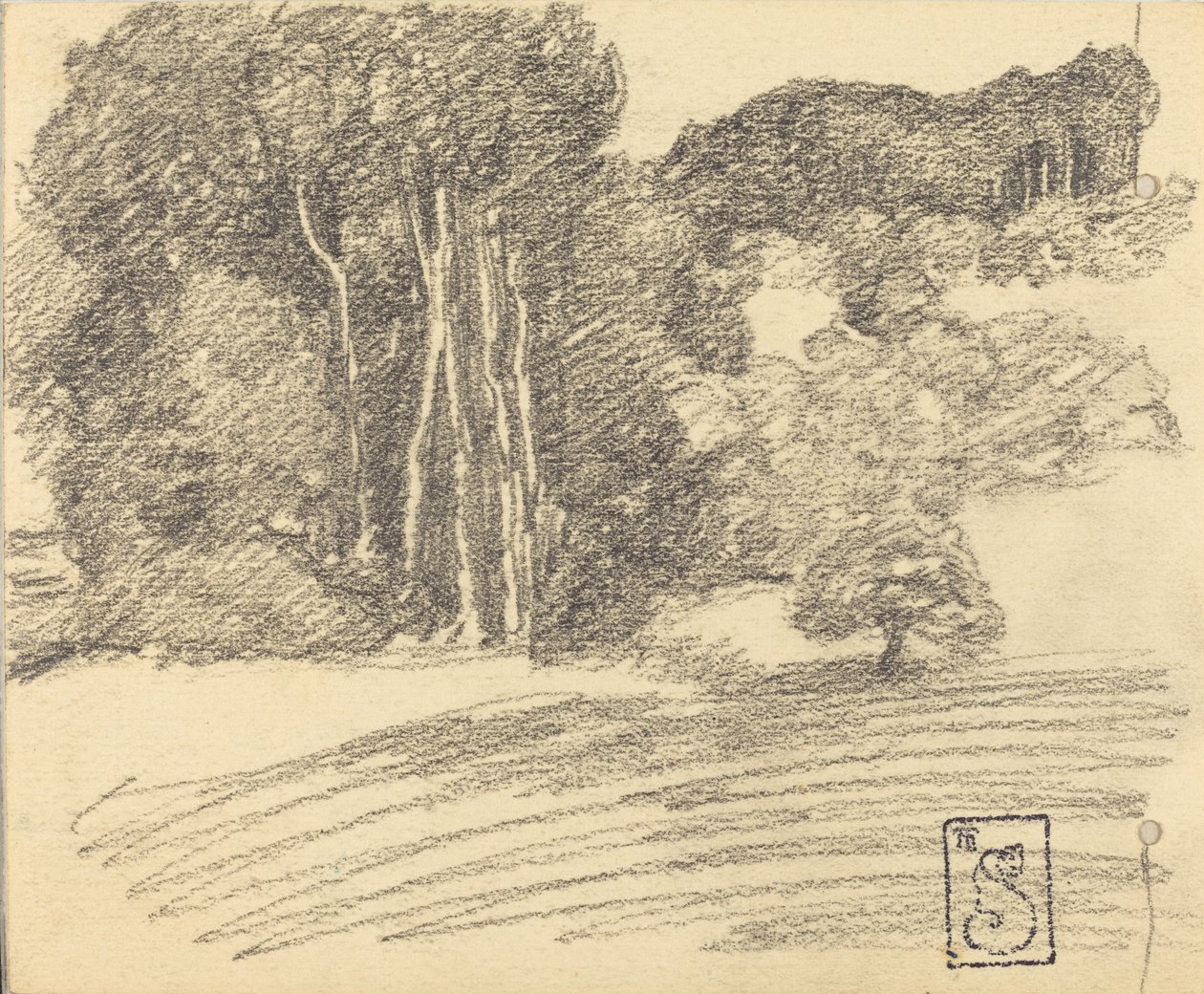 The Forest at Courdemanche by Théophile Alexandre Steinlen