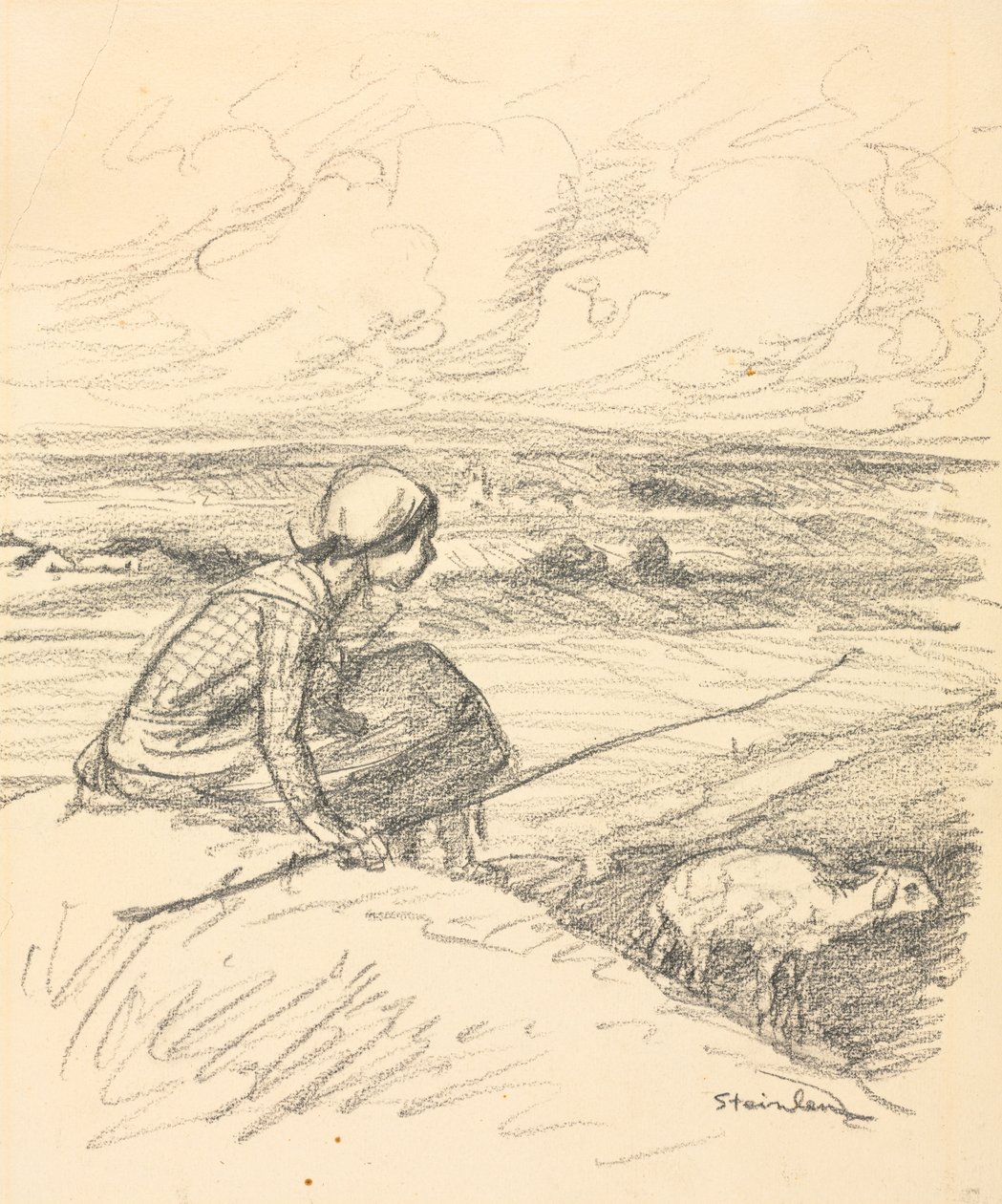 The Shepherdess by Théophile Alexandre Steinlen