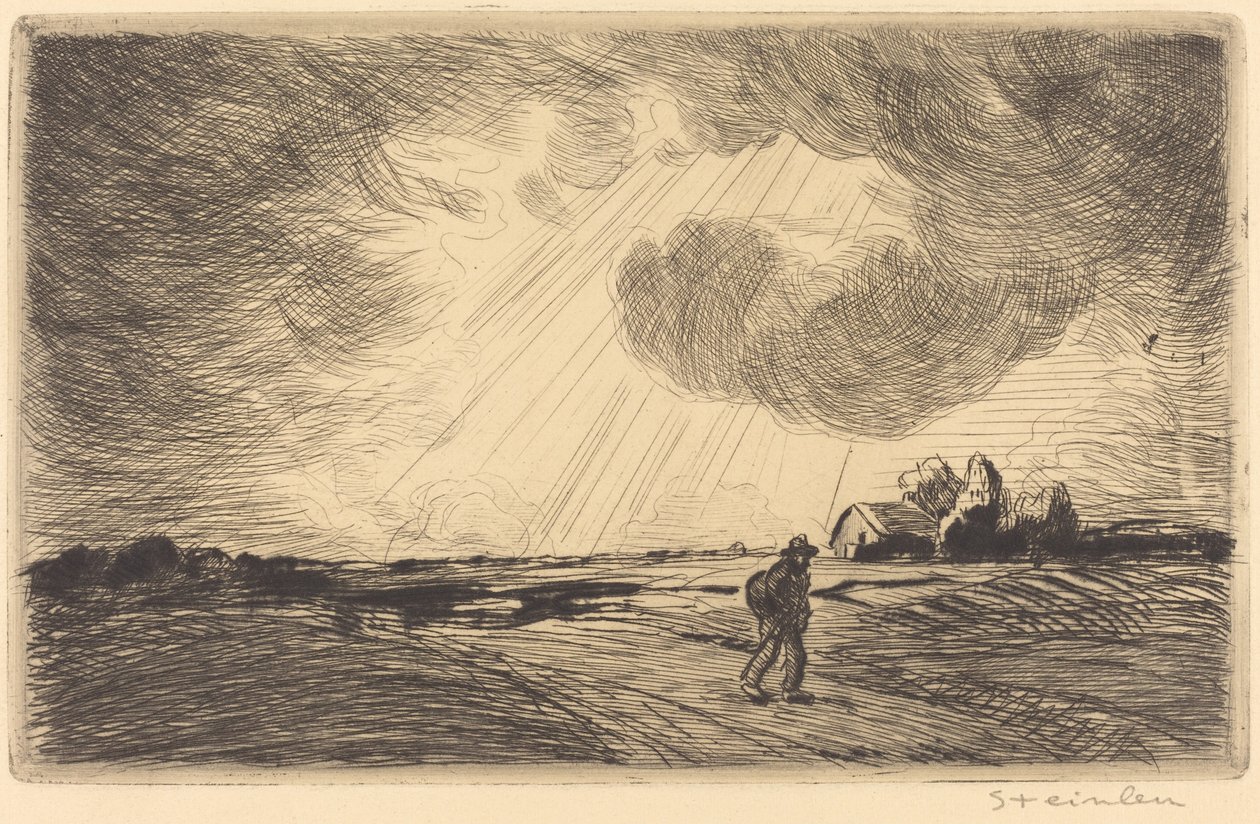 Thunder Storm by Théophile Alexandre Steinlen