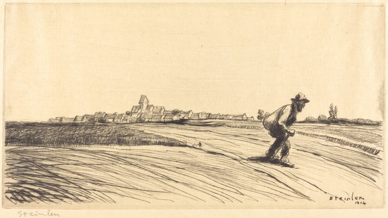 Tramp with Bundle by Théophile Alexandre Steinlen