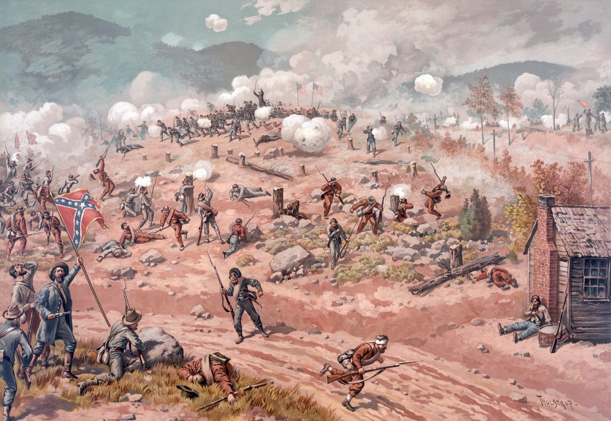 Battle of Allatoona Pass by Thure de Thulstrup
