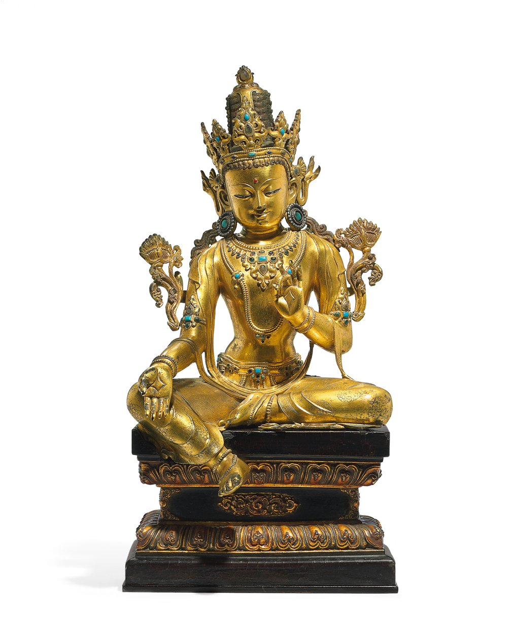 Imperial Figure of Avalokiteshvara (detail) by Tibetan School