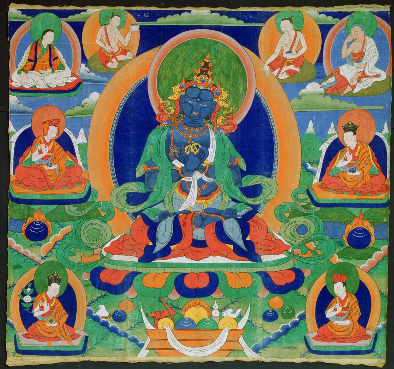 Thangka Painting Depicting The Adibuddha Vajradhara, Tibetan by Tibetan School