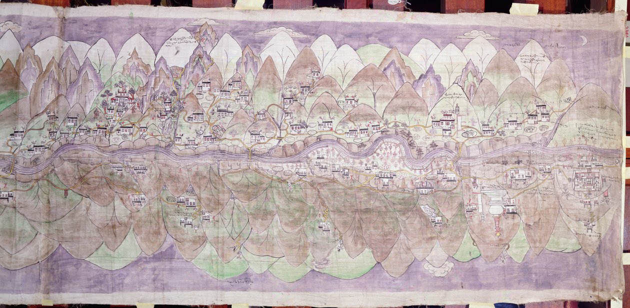 The Moon End of the Tsari Rongkor by Tibetan School