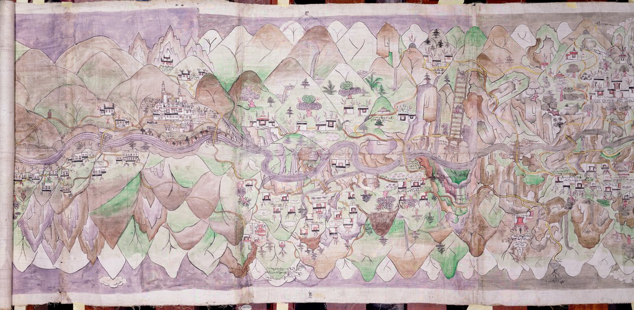 The Centre Section of the Tsari Rongkor by Tibetan School