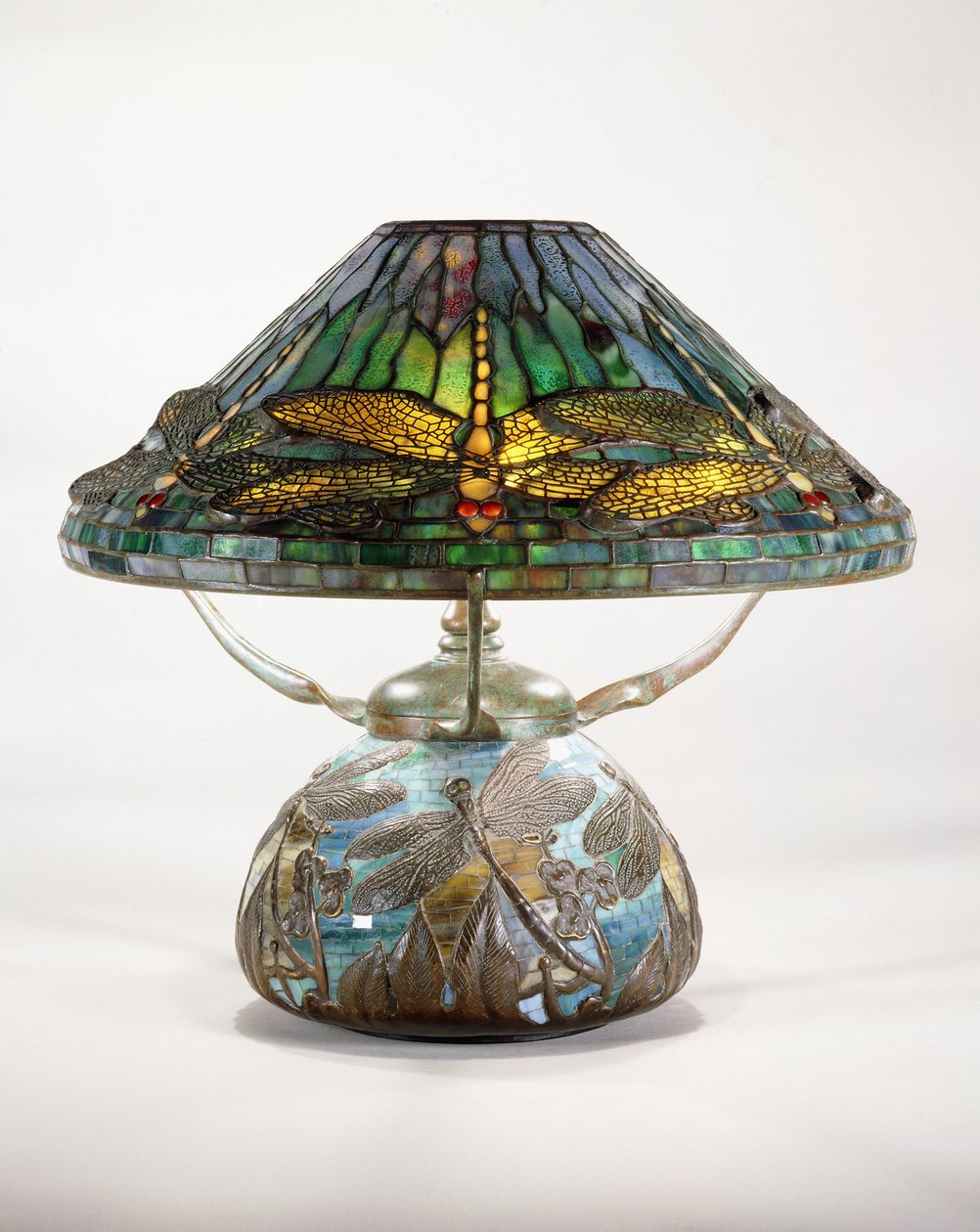 A Tiffany Studios dragon-fly table lamp by Tiffany and Company