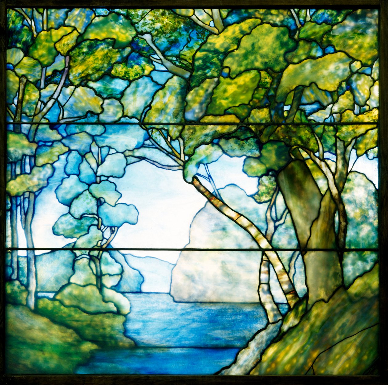 Landscape Window Depicting a Passage to the Sea by Tiffany and Company