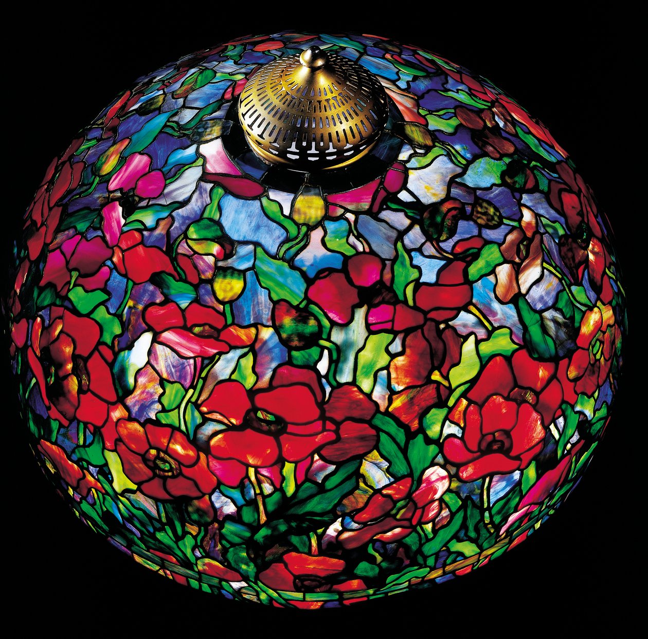 Tiffany poppy lamp discount