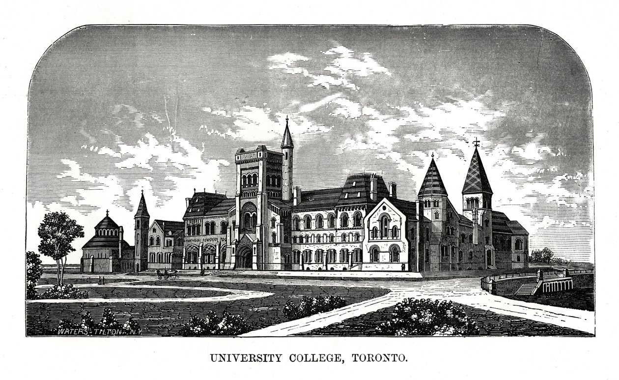 University College, Toronto, Canada, 19th century by Tilton Waters