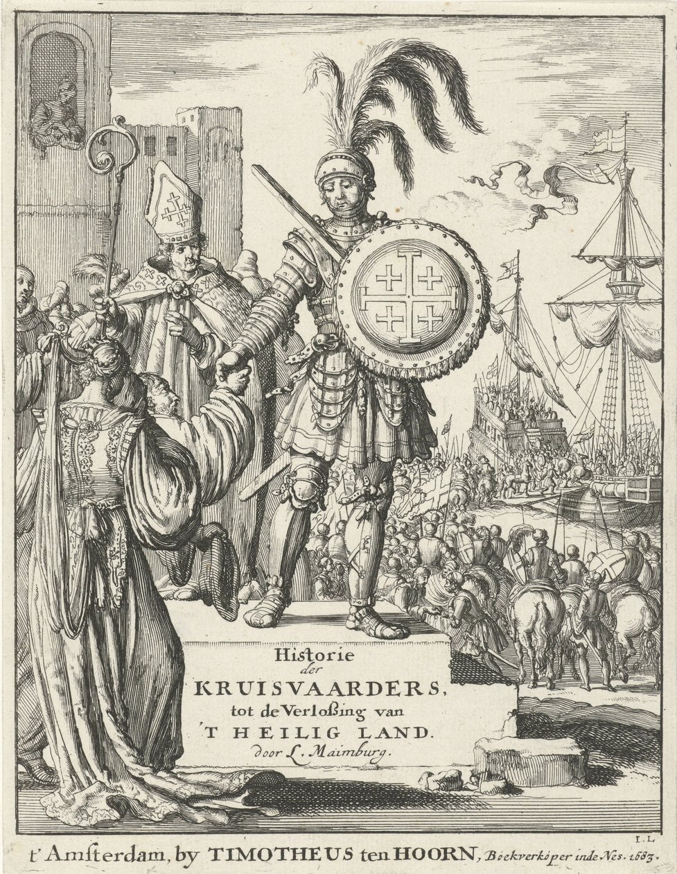 Knight with the Coat of Arms of Jerusalem by Timotheus Ten Hoorn