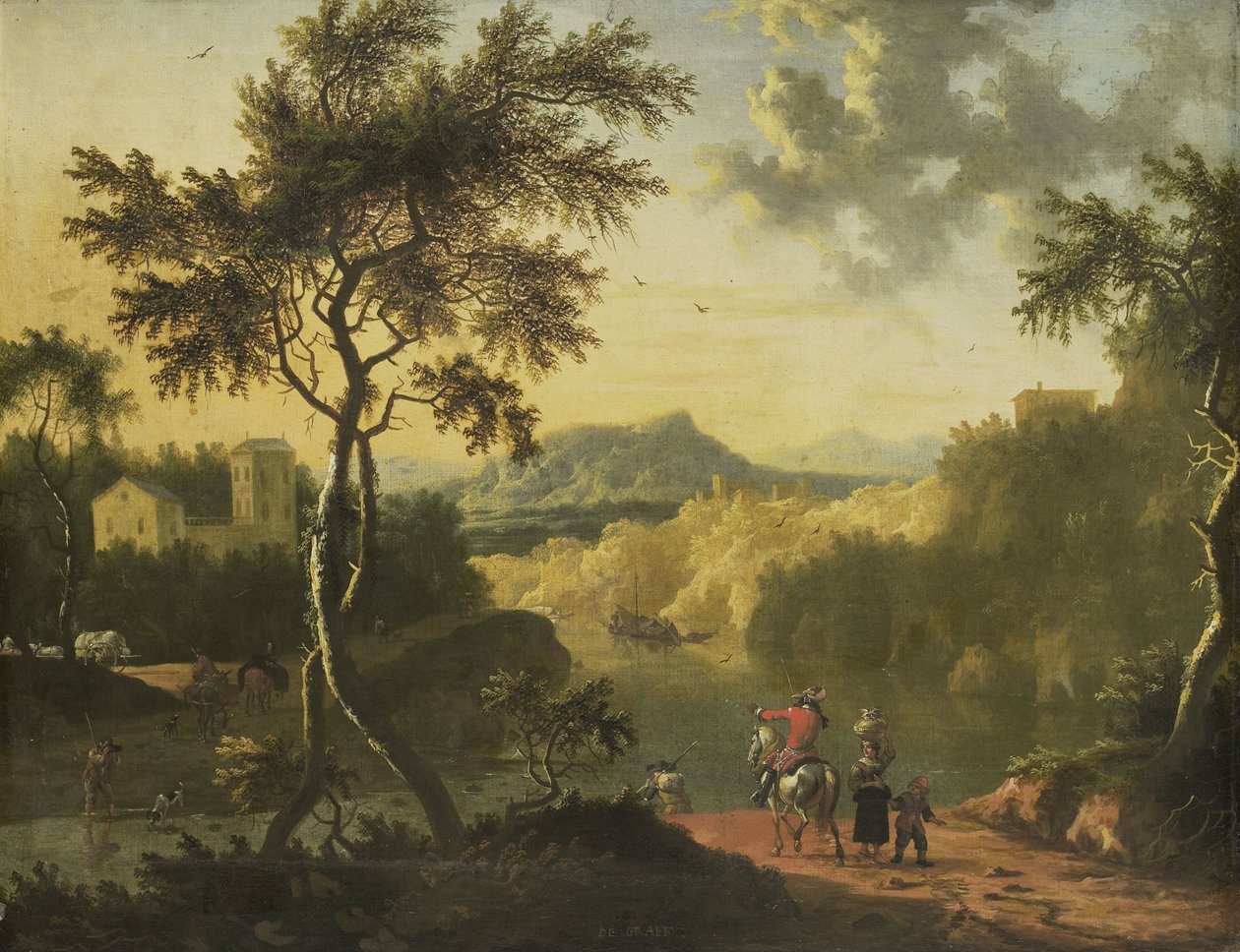 Italian Landscape by Timotheus de Graef